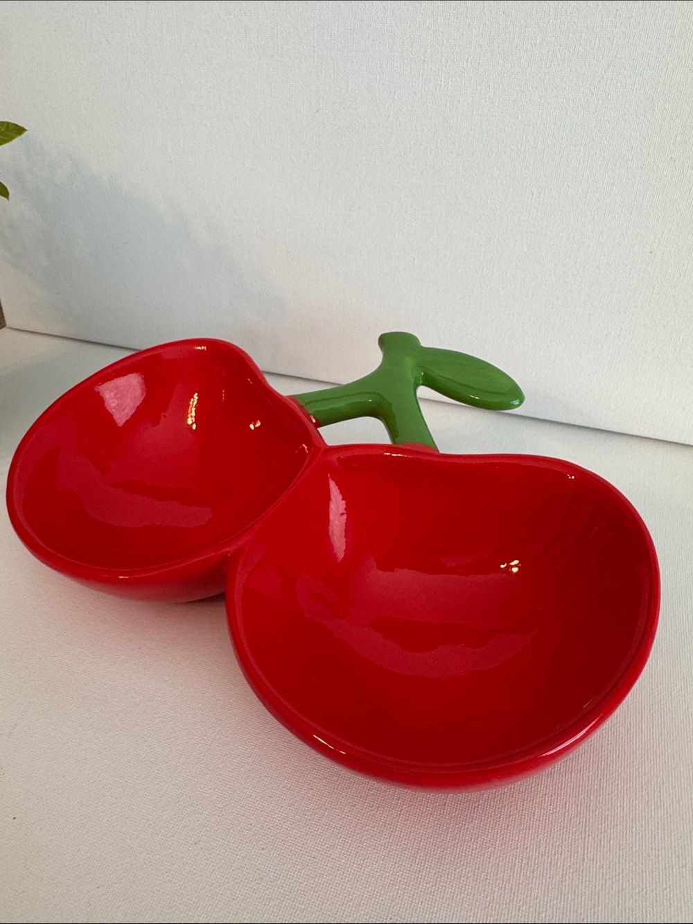 Cherries Pet Bowl Food Candy Dish